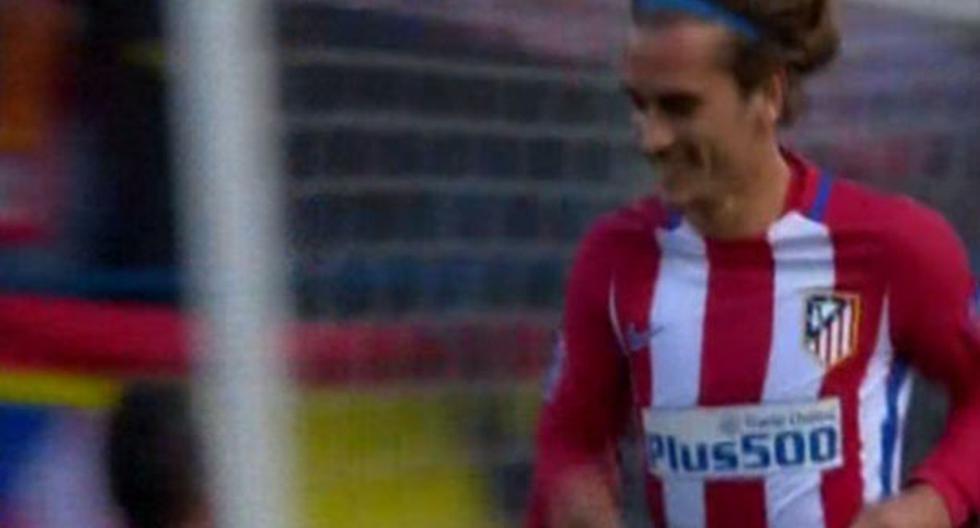 Antoine Griezmann marcó el 2-0 para el Atlético de Madrid | Foto: captura