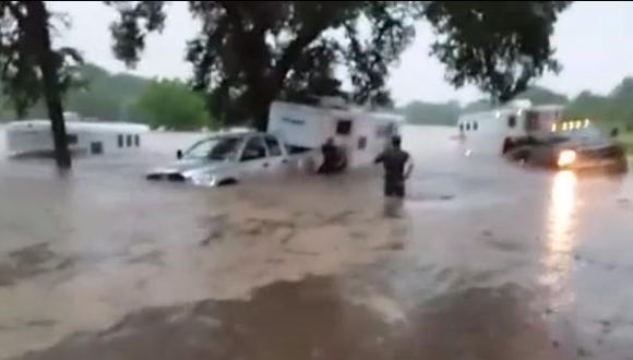 Impactantes imágenes de inundaciones en Texas y Oklahoma