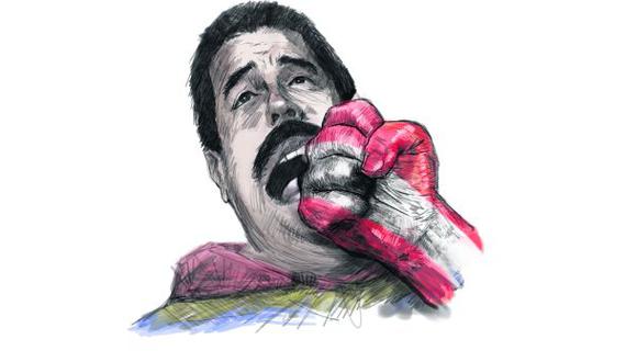 Al margen de la voluntad de PPK y su gobierno, ya el Perú está ligado al destino de Maduro y a la paz futura en Venezuela. (Ilustración: Giovanni Tazza/El Comercio)