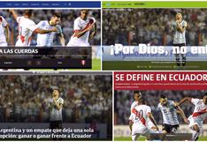 Perú vs. Argentina: así reaccionó la prensa albiceleste