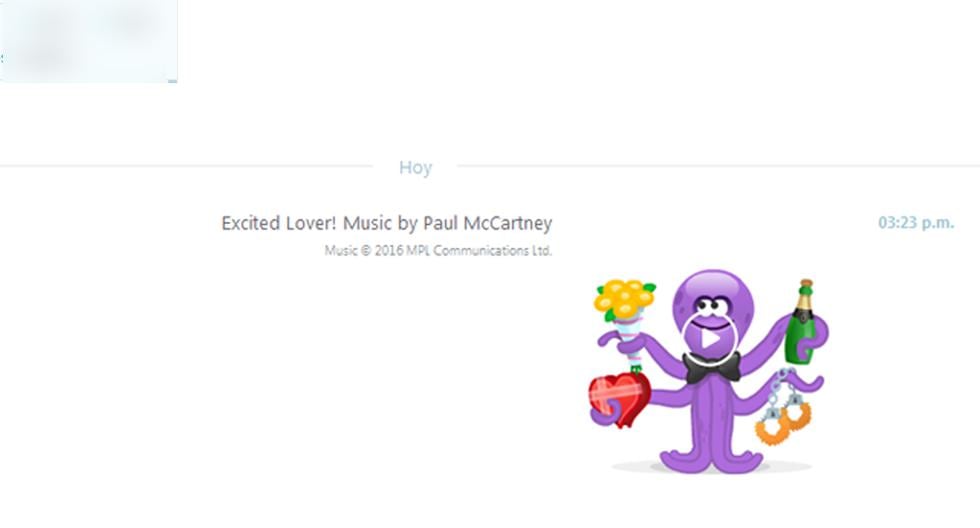 Sólo debes buscar los emoticones, luego seleccionar Emoji Love y verás todos los nuevos íconos con música de Paul MacCartney. (Foto: Captura)