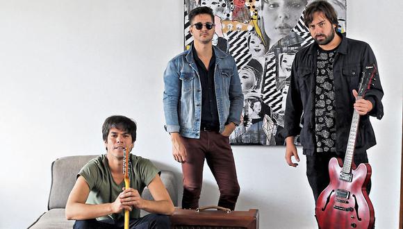 Jorge Velásquez, Luciano Leone y Marcel Caillaux son la nueva formación de la banda nacional. (Foto: Hugo Pérez)