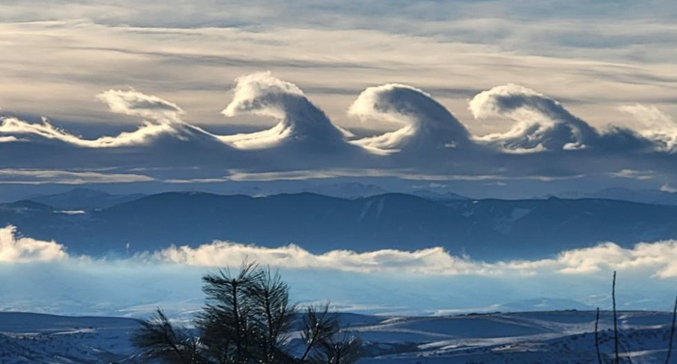 The impressive wave-shaped cloud phenomenon that surprised us in the US sky.