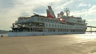 Crucero con casos de covid-19 llega a puerto de Montevideo para hacer cuarentena
