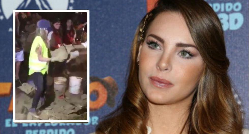 Cantante mexicana fue captada con pala en mano ayudando a quitar escombros luego de terremoto en México (Foto: GettyImages)