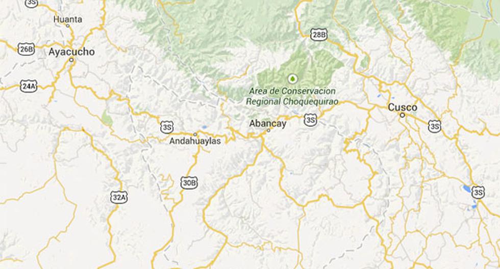 Alcalde murió tras recibir un balazo en Cotabambas. (Foto: Google Maps)