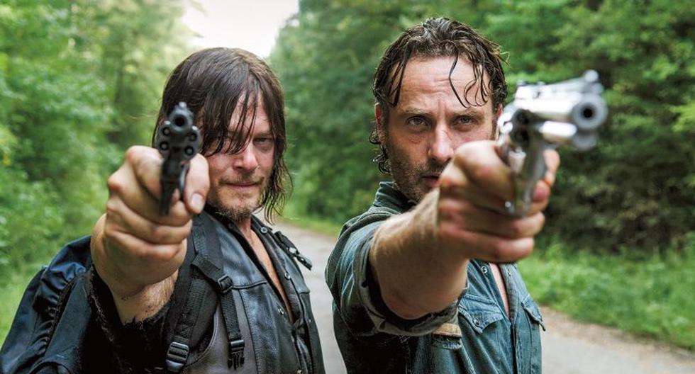 Norman Reedus es Daryl Dixon y Andrew Lincoln es Rick Grimes en 'The Walking Dead' (Foto: AMC)