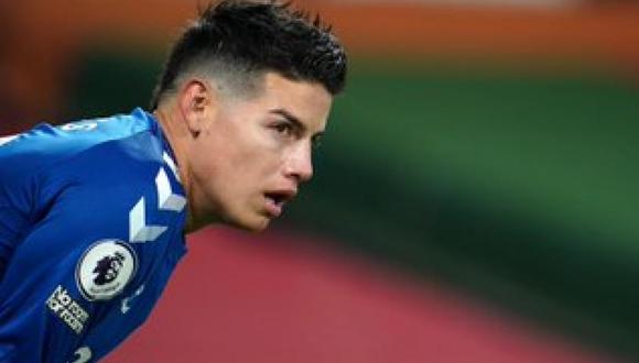 James Rodríguez sigue lesionado y quedó fuera de la lista de Everton. (Foto: Agencias)