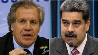 Jefe de la OEA dice que no se debe descartar una intervención militar contra Maduro