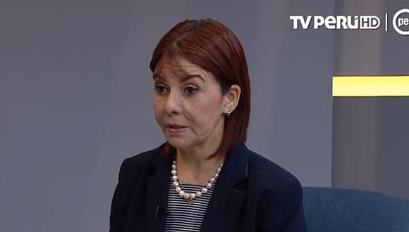La fiscal suprema provisional María Sokolich estuvo a cargo de la Fiscalía Suprema Civil hasta hace pocos días. (Captura: TV Perú)
