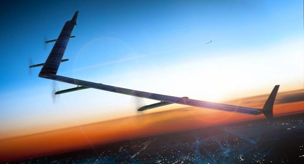 Prueba de vuelo del Aquila, el drone propulsado por energía solar de Facebook. (Foto: Facebook/Mark Zuckerberg)