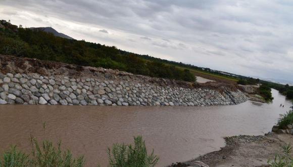 El desborde del río podría afectar hectáreas de cultivo de esta provincia de la región Ica. (Foto: Andina)