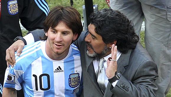 Lionel Messi fue dirigido por Maradona en la selección Argentina.