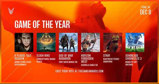 The Game Awards 2022: fecha, lugar, novedades y dónde votar por los  nominados al premio Revtli Tdex, RESPUESTAS