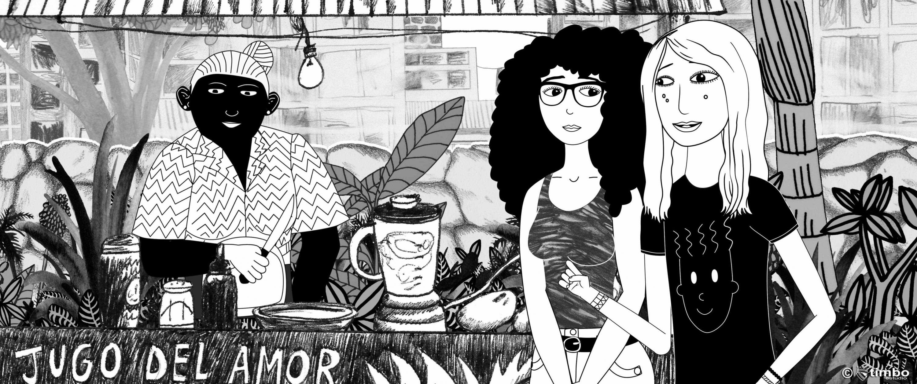 Ilustración de la artista plástica ecuatoriana Power Paola, figura del Salón del Cómic de la feria.