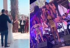 Paula Arias y Son Tentación arman la fiesta en boda de Tilsa Lozano y Jackson Mora 
