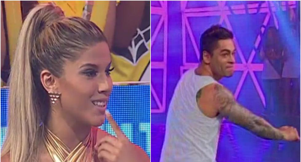 Thiago Cunha dejó boquiabierta a Yahaira Plasencia con sensuales pasos de baile. (Foto: Captura América TV)