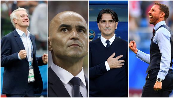 Francia, Bélgica, Inglaterra y Croacia disputarán las semifinales de la Copa del Mundo 2018. Sus entrenadores han consolidado proyectos y han sabido aprovechar a sus estrellas. (Foto: AP)