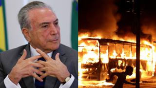 Temer: "Brasil seguirá trabajando con o sin protestas"