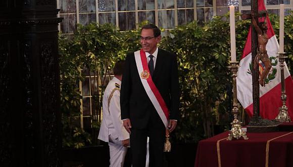 Martín Vizcarra tomó juramento a su nuevo Gabinete Ministerial. (Foto: Hugo Pérez)
