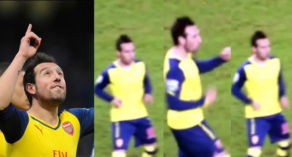 Santi Cazorla anotó el tanto del Arsenal. (Foto: Difusión)