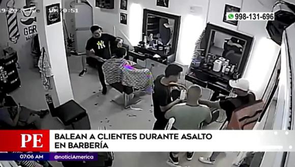En Santa Anita, balean a clientes durante asalto en barbería. (Foto: América Noticias)