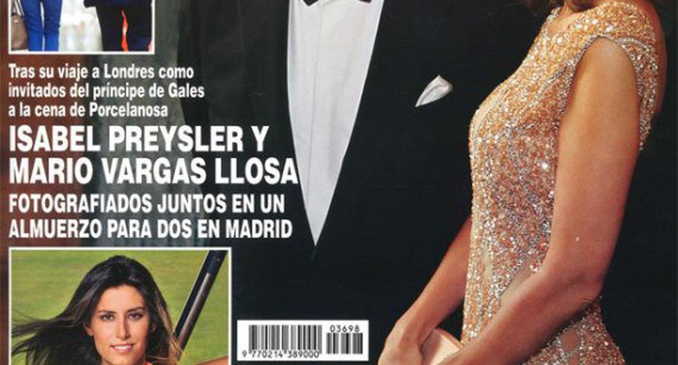 Mario Vargas Llosa e Isabel Preysler, fotografiados juntos en Madrid. (Foto: ¡Hola!)