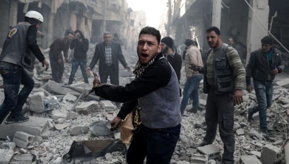 Siria: Durante los &uacute;ltimo seis a&ntilde;os, la guerra ha dejado m&aacute;s de 320.000 muertos. (AFP)