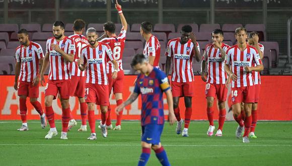 Messi anotó desde los doce pasos el gol 700 de su carrera, pero no pudo derrotar al Atlético de Madrid por LaLiga. (Foto: AFP)
