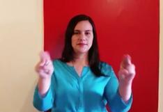 Verónika Mendoza manda saludos por Navidad usando lenguaje de señas
