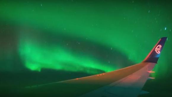 Avión voló únicamente para que pasajeros vean aurora austral