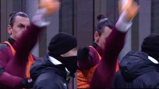 Zlatan Ibrahimovic y una clase de artes marciales en el calentamiento con el Milan | VIDEO