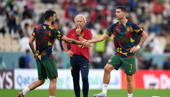 Bruno Fernandes se refirió a la suplencia de Cristiano Ronaldo en Portugal. (Foto: EFE)