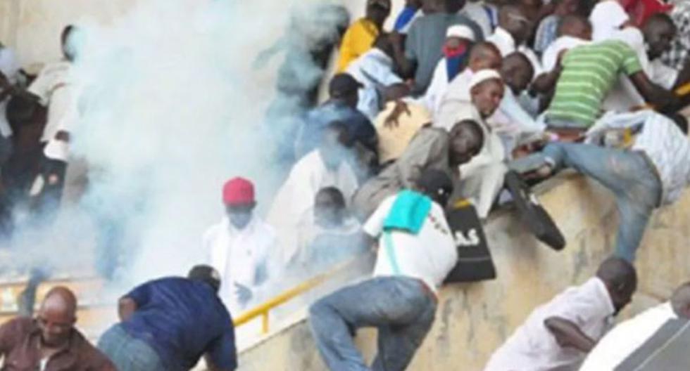 9 muertos tras caída de un muro en estadio de Senegal | Foto: Captura