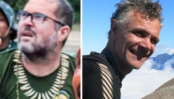 Bruno Araújo (izq) y Dom Phillips permanecen desaparecidos en la Amazonía de Brasil.