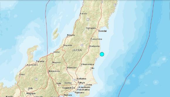 Un terremoto de magnitud 5,8 sacude la costa de Japón, el 15 de marzo de 2024. (Captura de USGS)