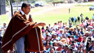 Humala: "No vamos a perdonar la corrupción en Cajamarca"