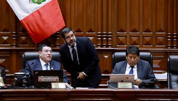 Alejandro Soto, con otros congresistas de APP, presentaron el proyecto de ley original. (Foto: Congreso)