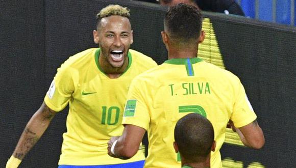 Thiago Silva defendió a Neymar de las críticas. (Foto: AFP)