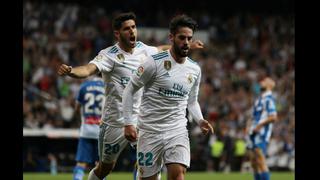 Real Madrid venció 2-0 a Espanyol con doblete de Isco y asistencia de Ronaldo