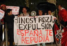 Peruanos en Madrid piden la expulsión inmediata de César Hinostroza | VIDEO