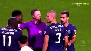 ¡Nuevo escándalo! Pepe protagonizó pelea con su compañero del Porto y el árbitro tuvo que intervenir | VIDEO