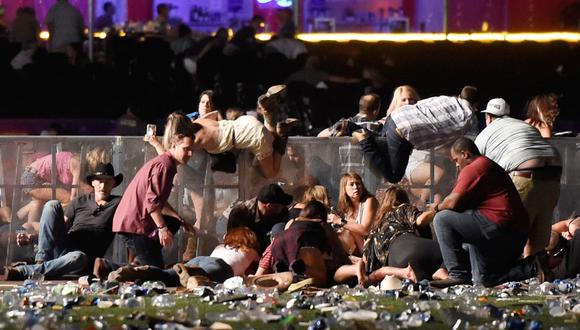 Tiroteo en Las Vegas. (AFP)