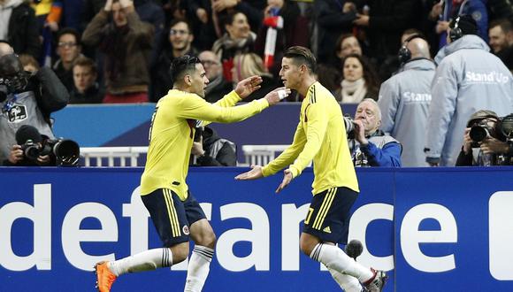 Colombia y Francia disputaron un atractivo encuentro de preparación, previo al Mundial Rusia 2018 y el triunfo fue para los cafeteros en París. (Foto: EFE)