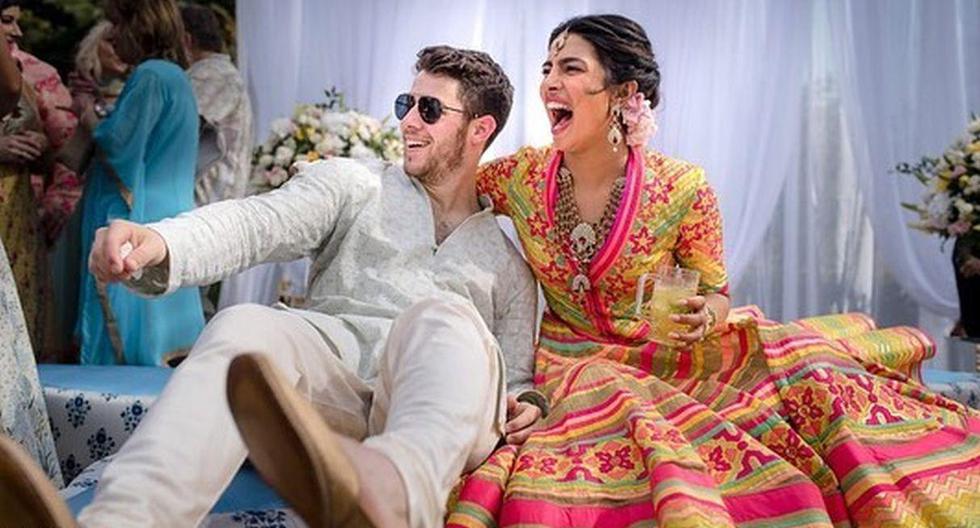 La pareja gastó más de medio millón de dólares para realizar su boda en la India. (Foto: Agencia/@nickjonas)