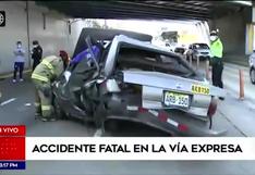 La Victoria: Accidente vehicular en Vía Expresa deja un muerto