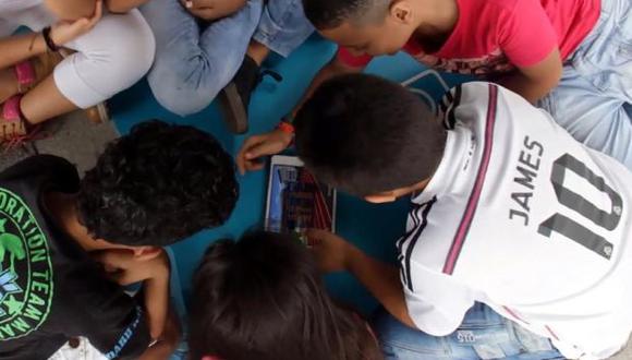 La iniciativa es parte del proyecto Nómada de Samsung, que nació en 2016 y ha beneficiado a unos 3.000 niños y adolescentes en Colombia. (Foto: GDA)