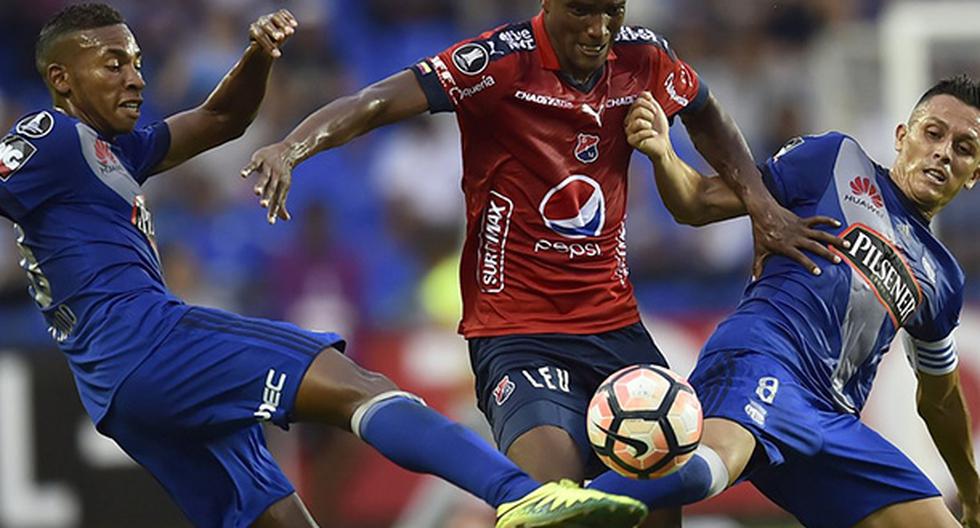 Emelec vencvió 1-0 a Independiente de Medellín en la tercera jornada del grupo 3 de la Copa Libertadores. (Foto: Conmebol)