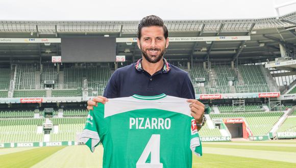 Claudio Pizarro: el peruano que no necesitó el Mundial para seguir en la élite europea. (Foto: Werder Bremen)