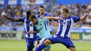 Barcelona venció 2-0 a Alavés por Liga Santander con doblete de Lionel Messi
